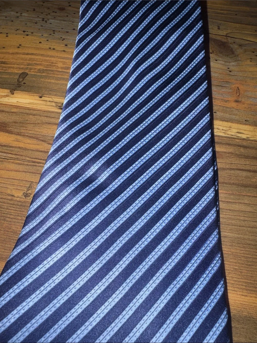 Stefano Ricci Navy and Light Blue Diagonal Stripe Tie